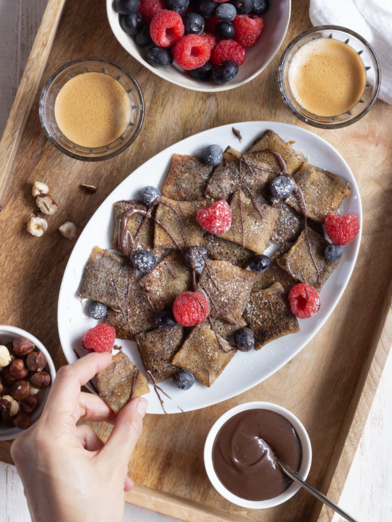 Crepes pillow chocolate Snacking