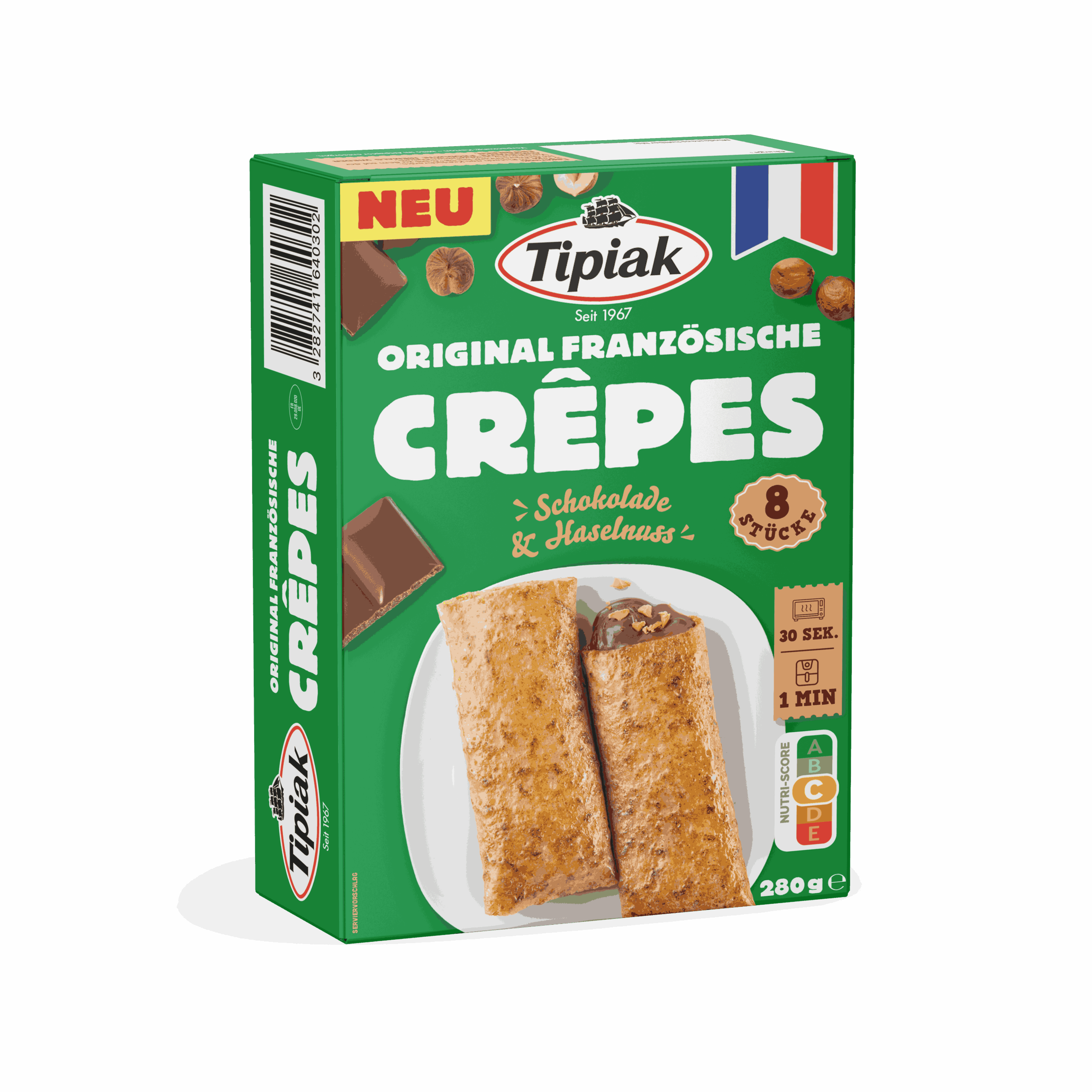 Pack authentic french crepes Hazelnut chocolate