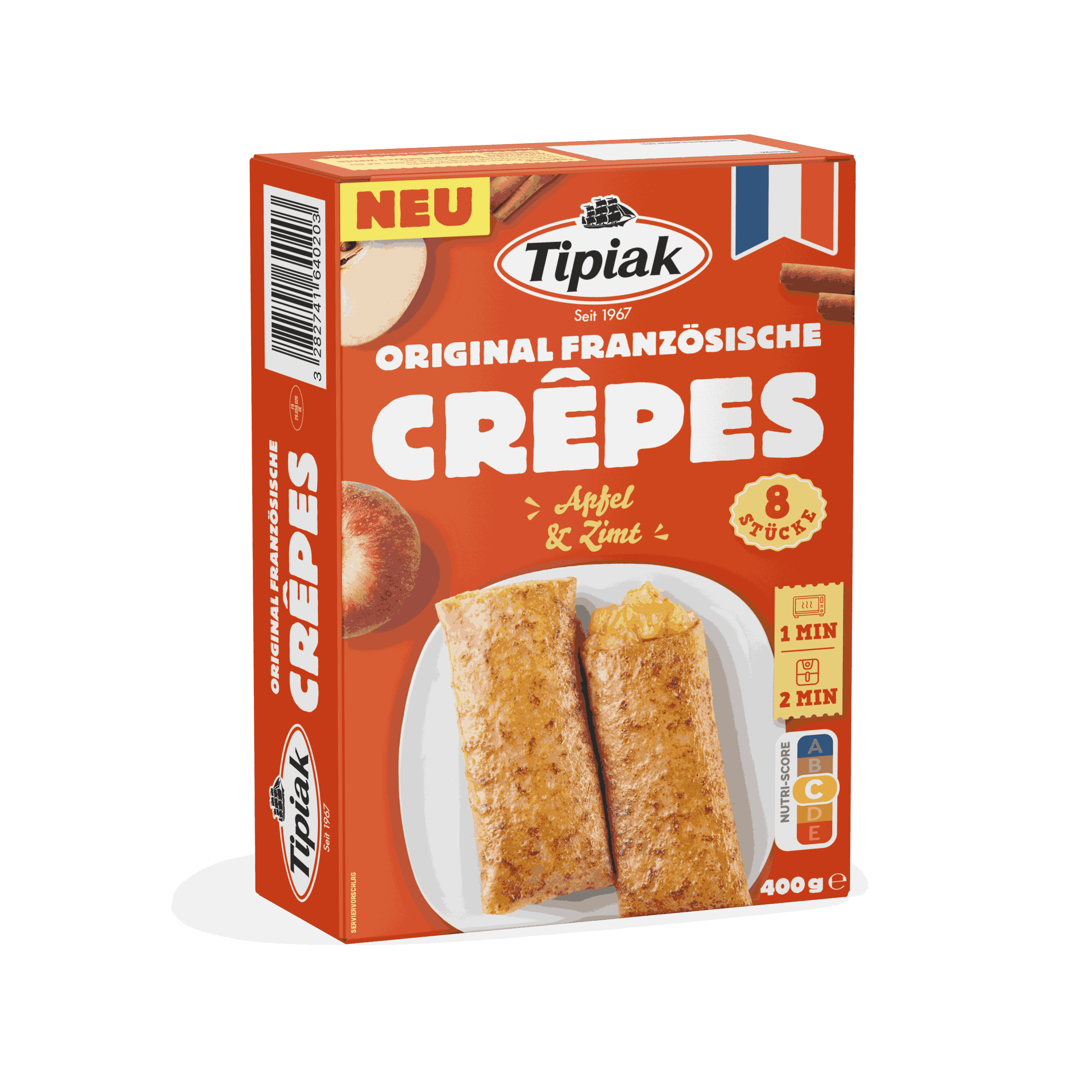 Pack authentic french crepes Apple cinnamon